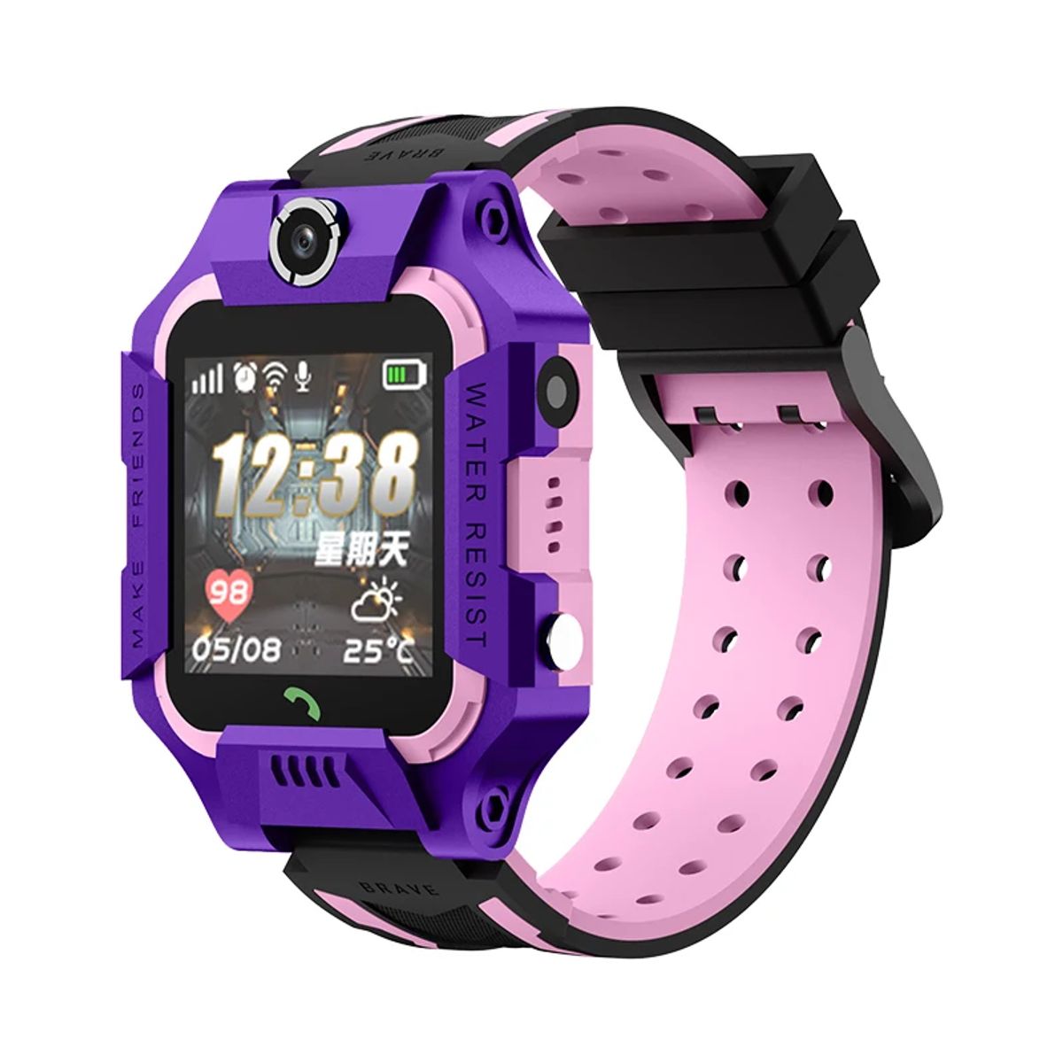 OEM - Smartwatch Niñas Con Chip Llamadas Rastreo Linterna y Cámara SOS