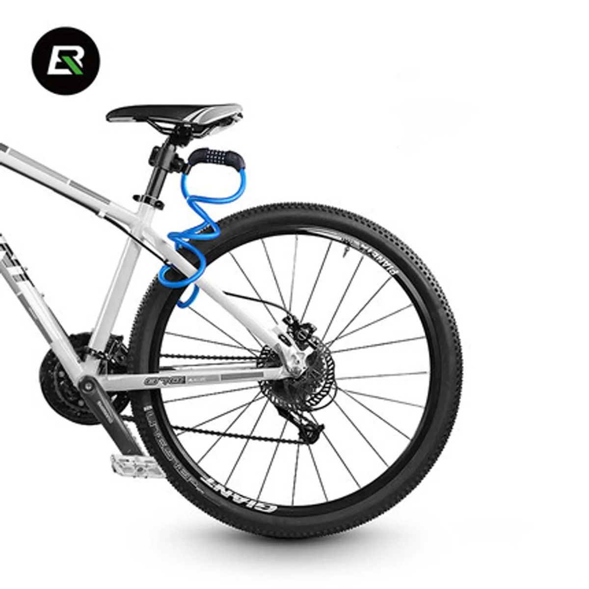 ROCKBROS - CADENA CANDADO ANTIROBO PARA BICICLETA SCOOTER MOTOCICLETA 1.5 M