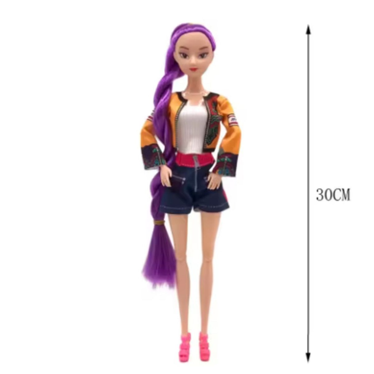 GENERICO - MUÑECA k-Pop Rumi musical Huntrix Articulable 30 cm