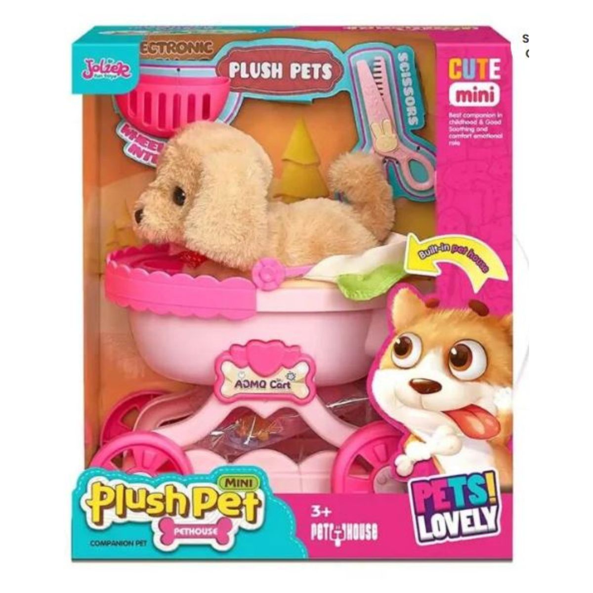 GENERICO - “Súper Cochecito con Perrito de Peluche  ¡El Juguete Más Tierno del Año”