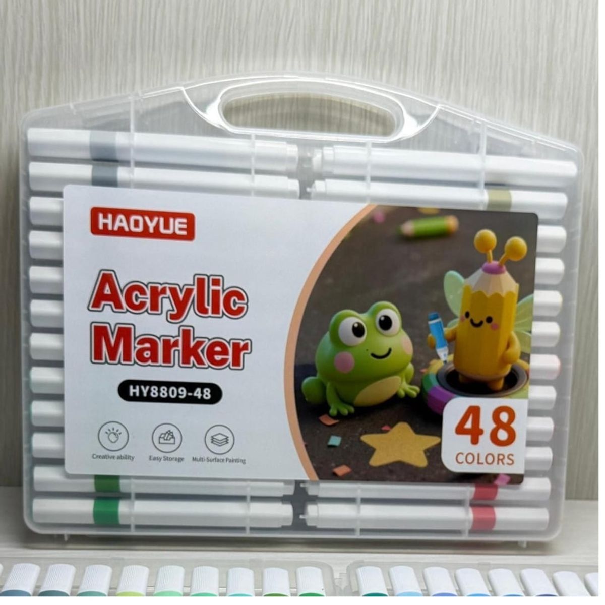 GENERICO - MARCADORES ACRILICOS PARA DIARIOS Y MANUALIDADES SET 48 COLORES