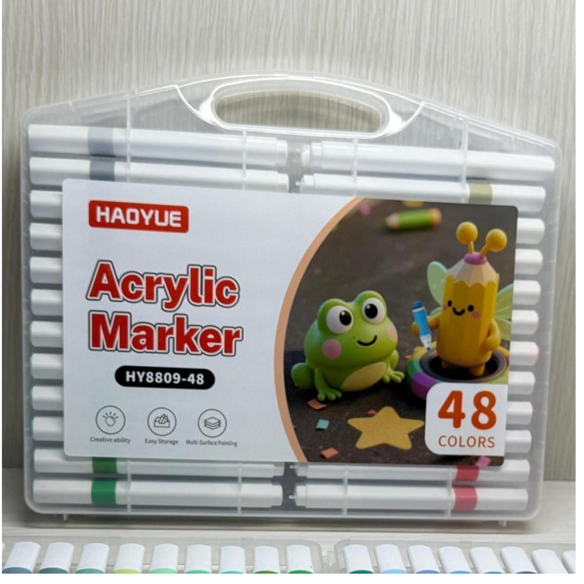 GENERICO - MARCADORES ACRILICOS PARA DIARIOS Y MANUALIDADES SET 48 COLORES