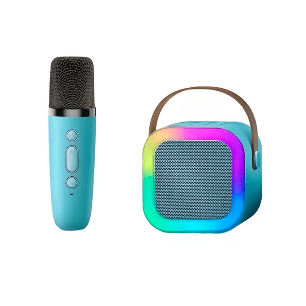 GENERICO - Mini Parlante con Micrófono Altavoz Bluetooth Inalámbrico para Karaoke