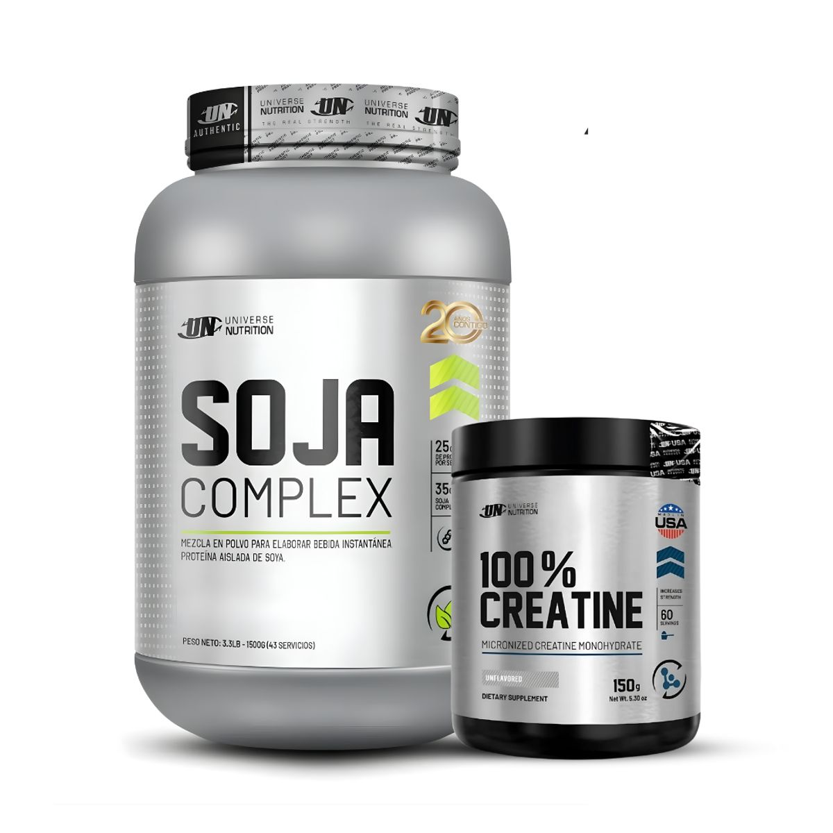 UNIVERSE NUTRITION - Soja Complex 1.5 KG Proteina de Soja - Chocolate + Creatina Universe Nutrition 150 g