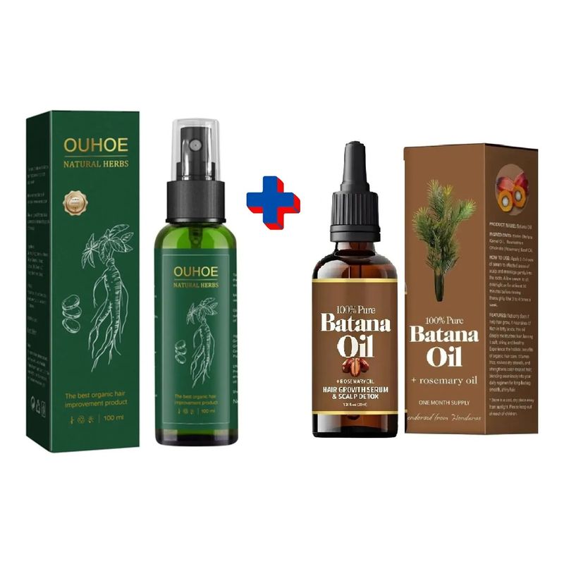 SM - Tonico Ouhoe Anticaida + Aceite de Batana para el Crecimiento del Cabello x 2 und