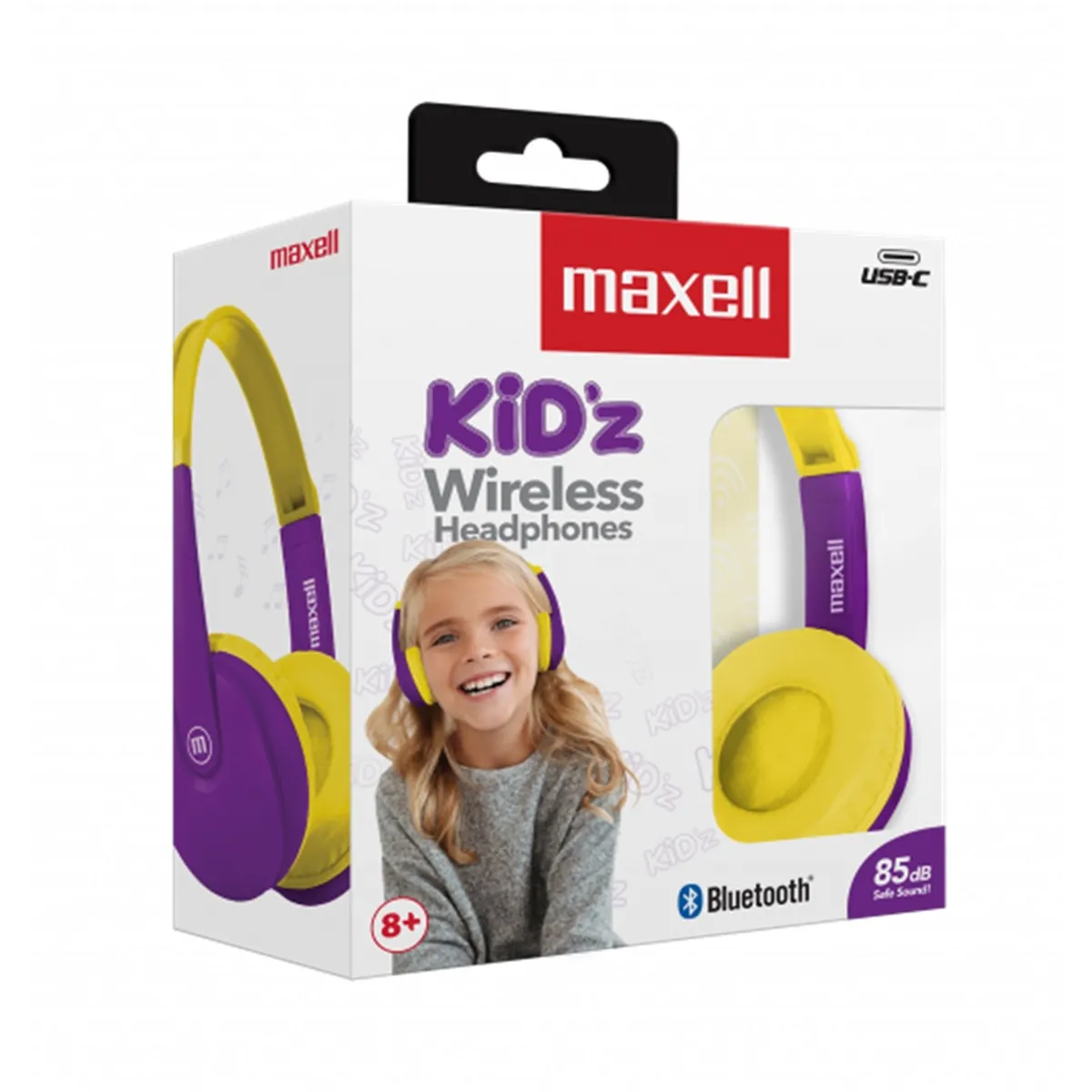 MAXELL - Auriculares Bluetooth Maxell Kidz Wireless Headphones HP-BT350
