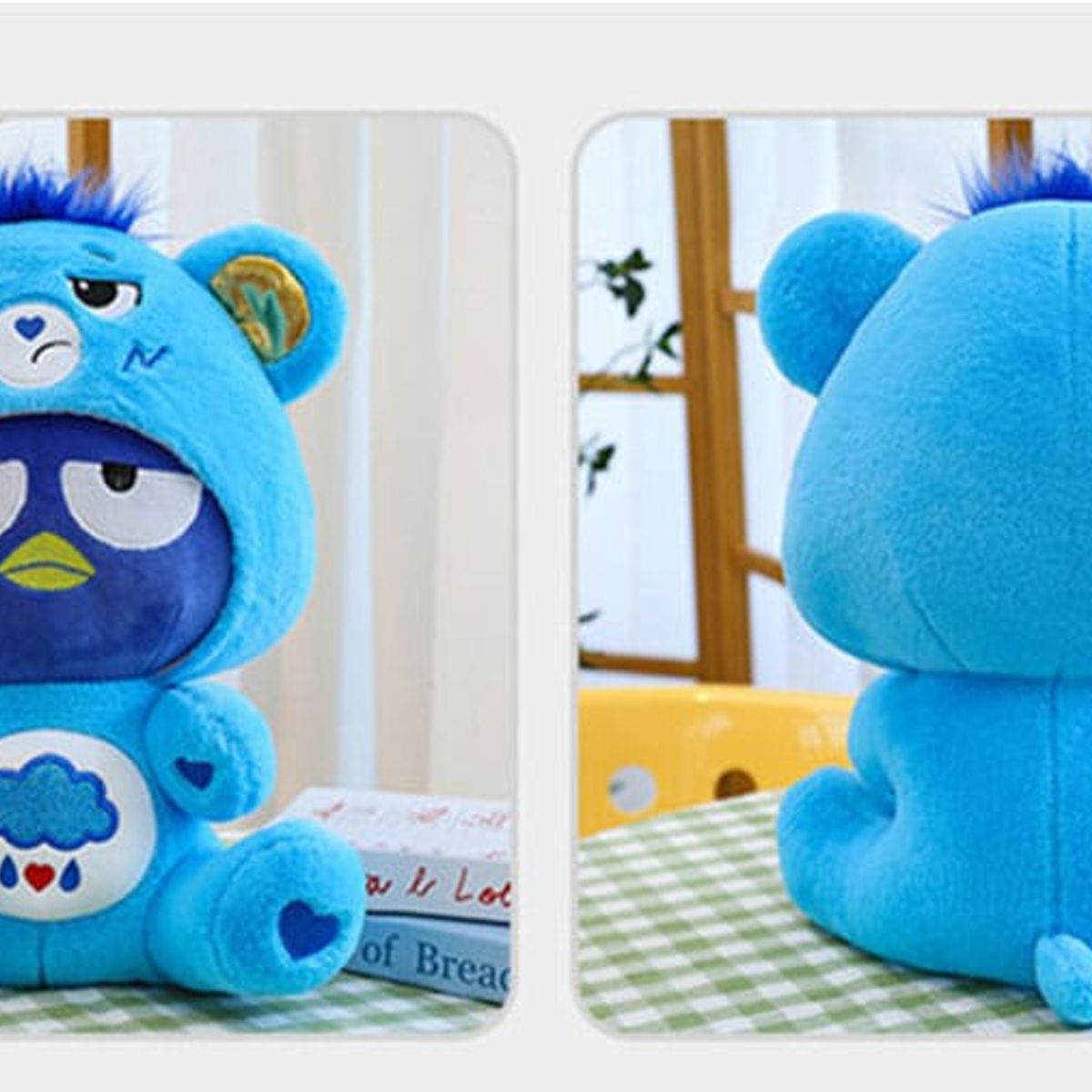 GENERICO - Peluche Bad Badtz-Maru con Disfraz de Osito Azul 45 cm