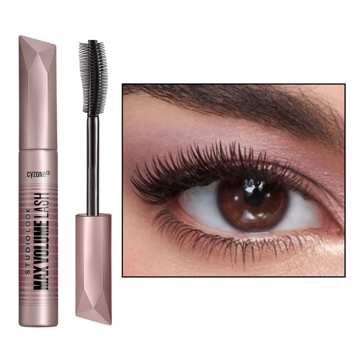 CYZONE - Rímel Máscara de Pestañas Max Volume Lash Studio Look Cyzone negro