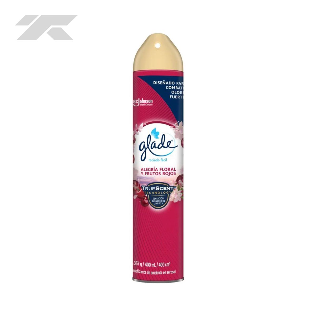 GLADE - Ambientador Aerosol Glade 400ml Alegría Floral y Frutos Rojos