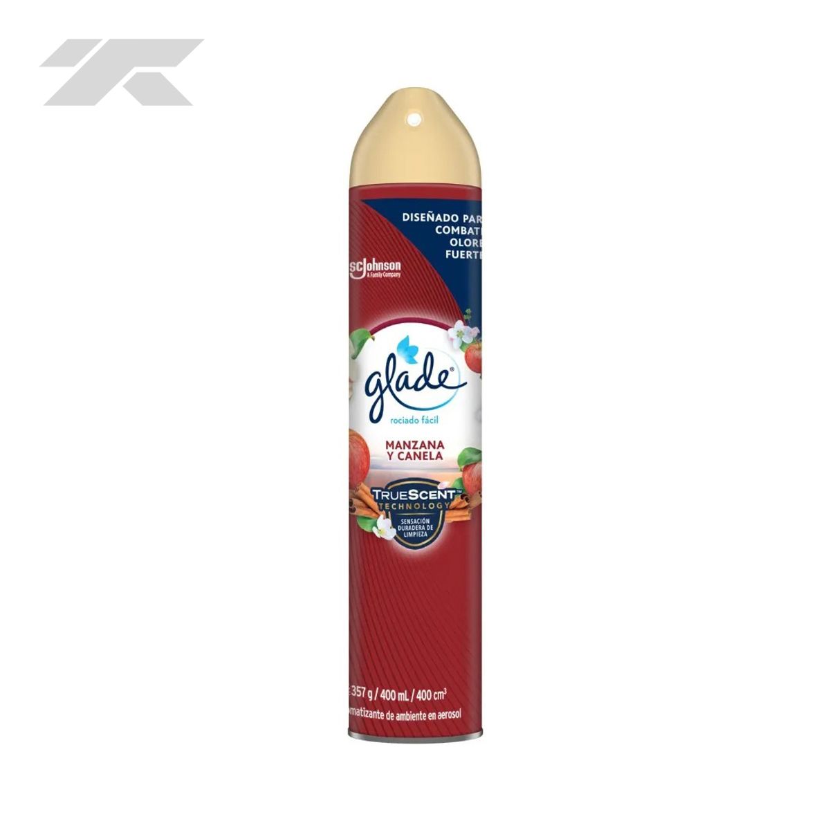 GLADE - Ambientador Aerosol Glade 400ml Manzana y Canela