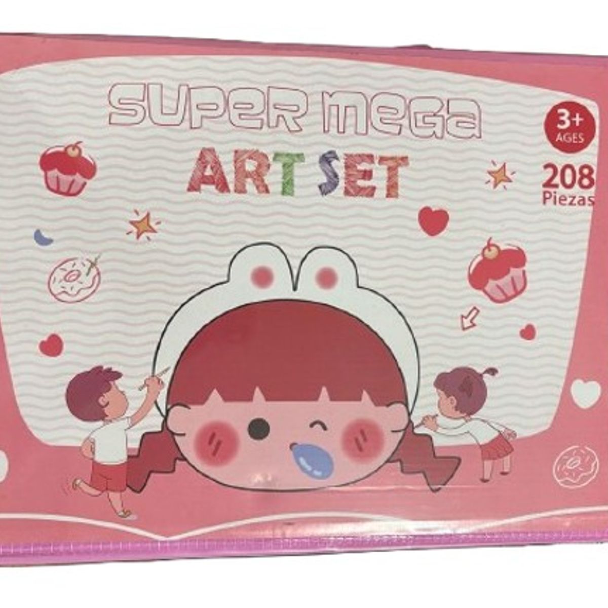GENERICO - Mega Set de Arte de 208 piezas
