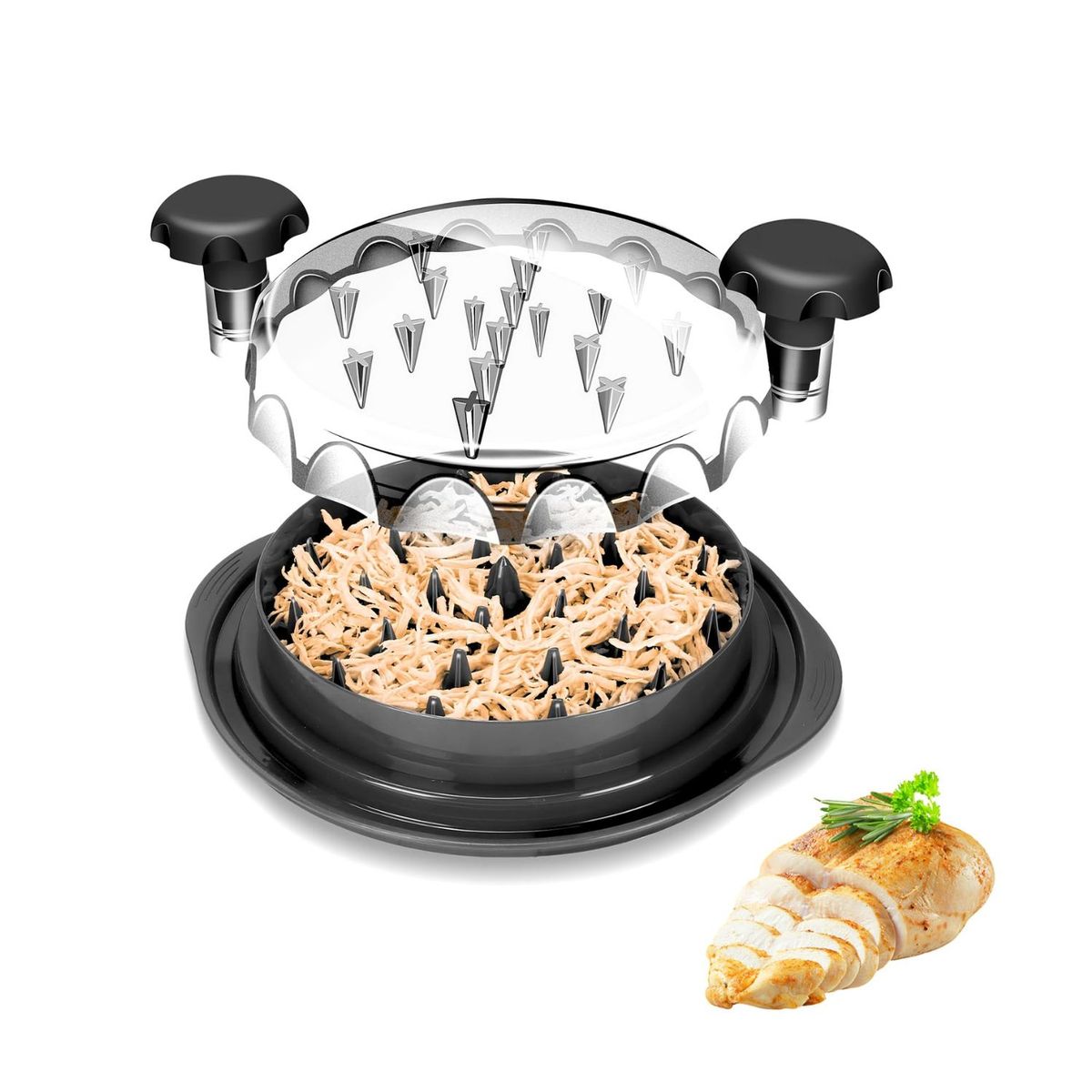 OEM - Deshilachador triturador de Pollo Carne y Verduras  Giratorio Manual