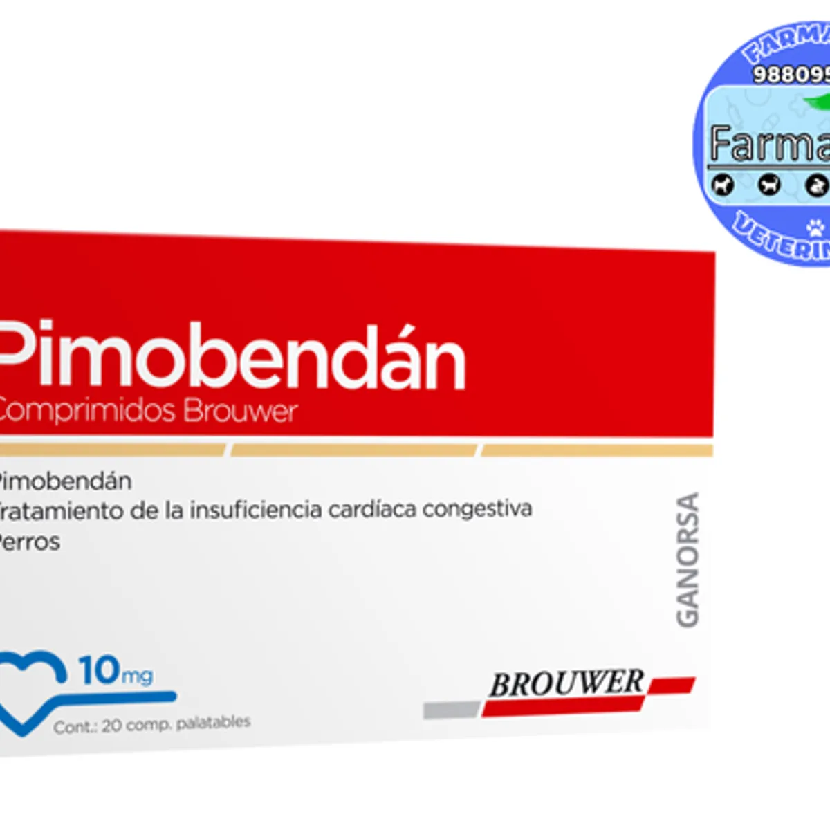 GENERICO - PIMOBENDAN 10 Mg CAJA X 20 COMPRIMIDOS