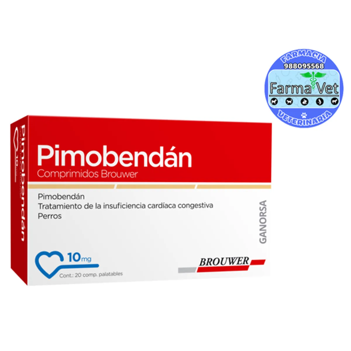 GENERICO - PIMOBENDAN 10 Mg CAJA X 20 COMPRIMIDOS