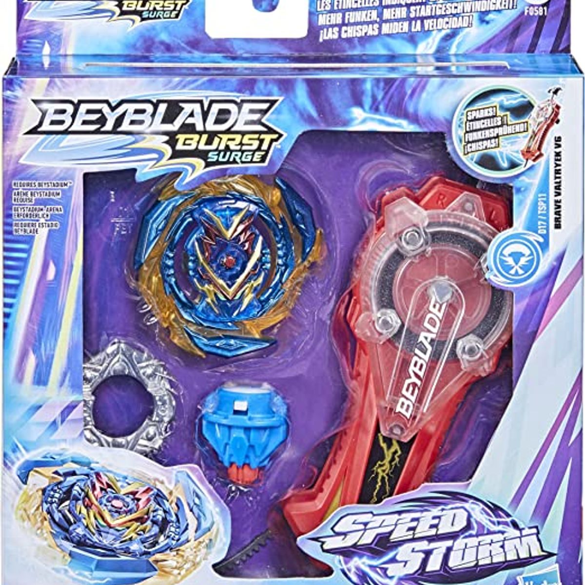 TAKARA TOMY - BEYBLADE BRAVE VALTRYEK V6 INCLUYE LANZADOR SACA CHISPAS
