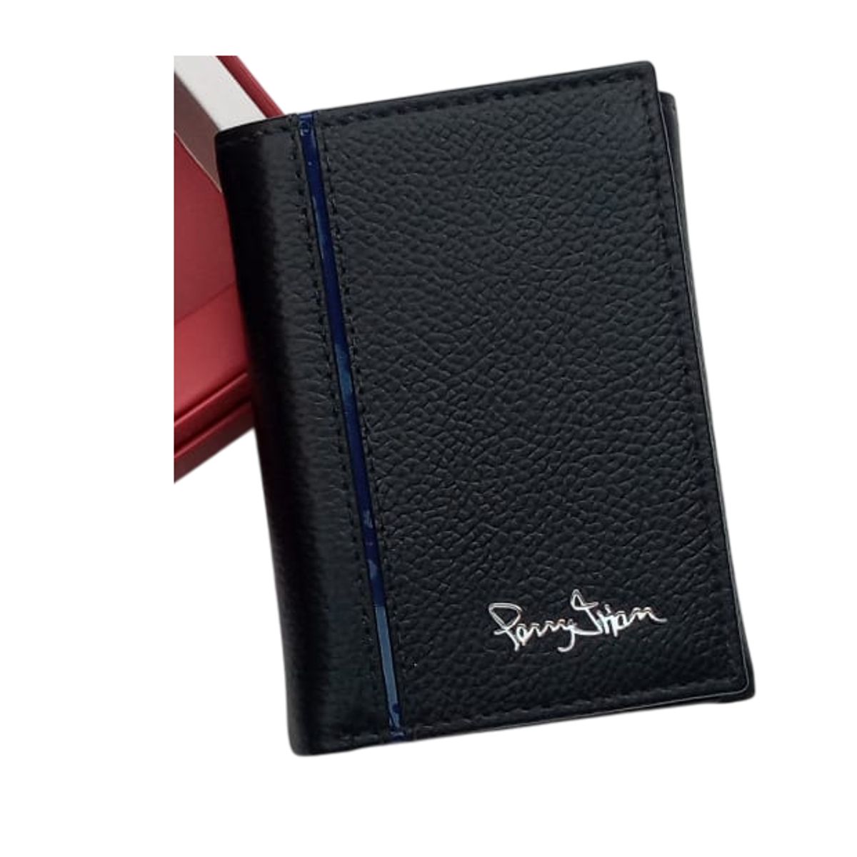 PERRY JHAN - Billetera de Cuero para Hombre - Diseño Ejecutivo vertical