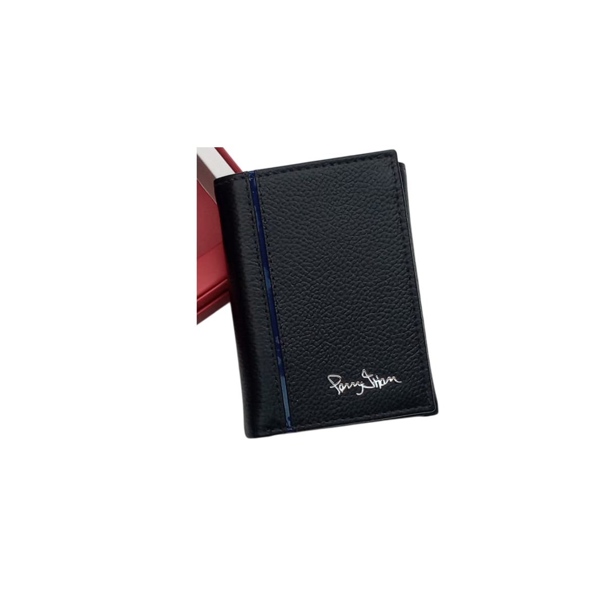 PERRY JHAN - Billetera de Cuero para Hombre - Diseño Ejecutivo vertical