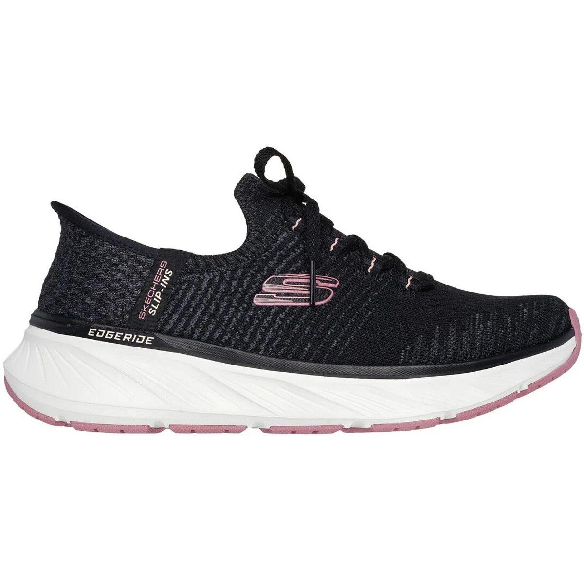 SKECHERS - Zapatilla Skechers Edgeride-Impresion 150470BKPK Negro para Mujer