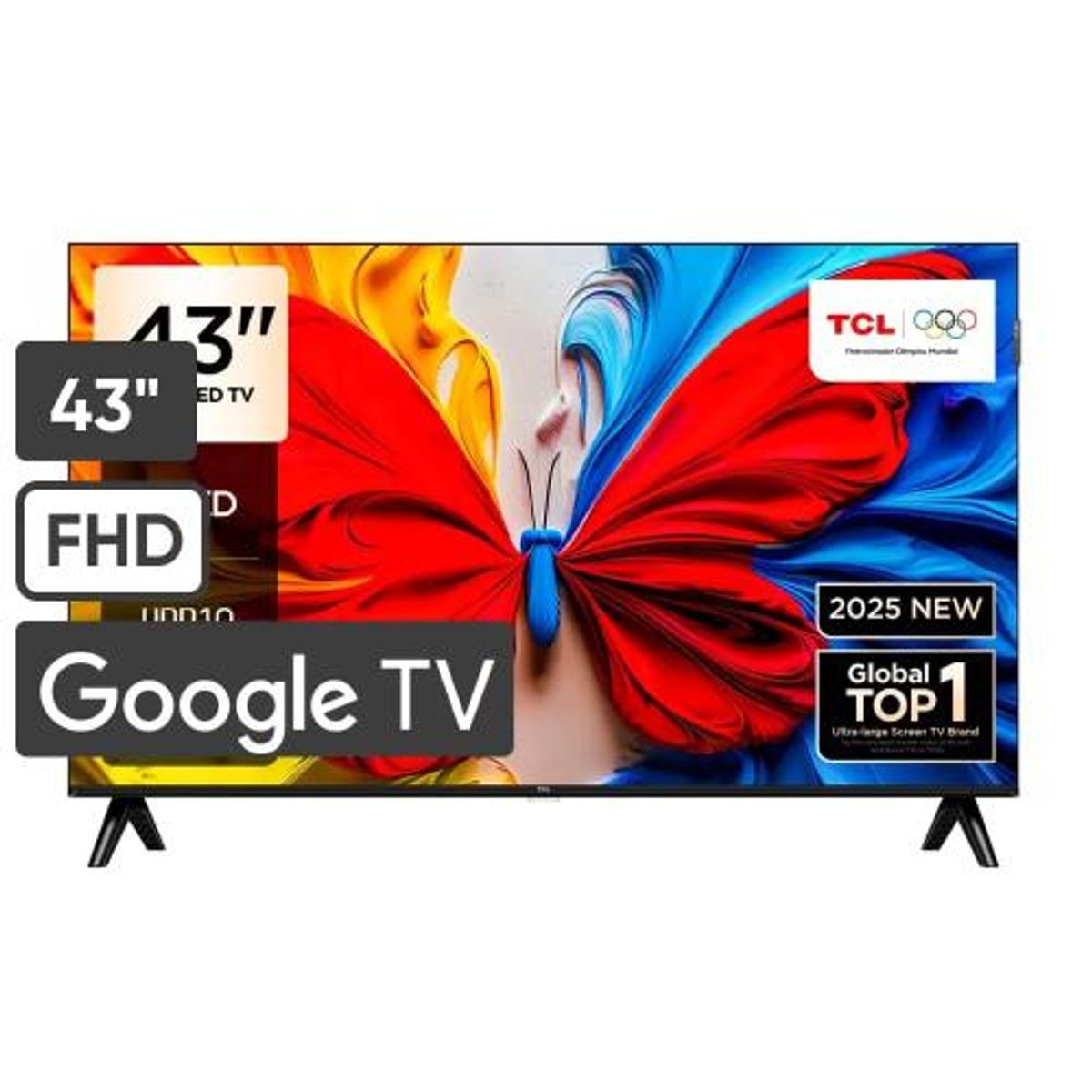 TCL - Televisor TCL LED 43 QLED FULL HD Smart TV 43S5K -2025