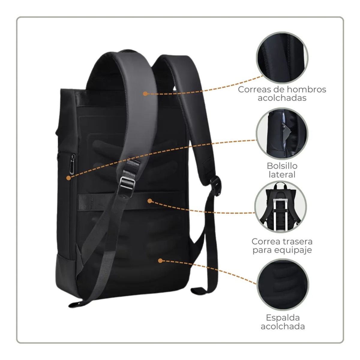 GENERICO - Mochila Impermeable premium portalaptop 17