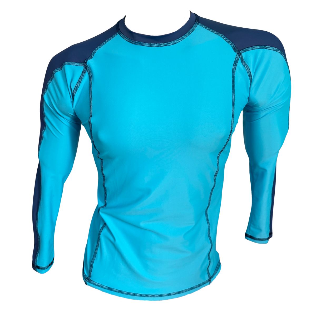 AQUA&MODA - LICRA CON PROTECCION UV AQUAMODA LAMCASL CELESTE CON AZUL SIN LOGO