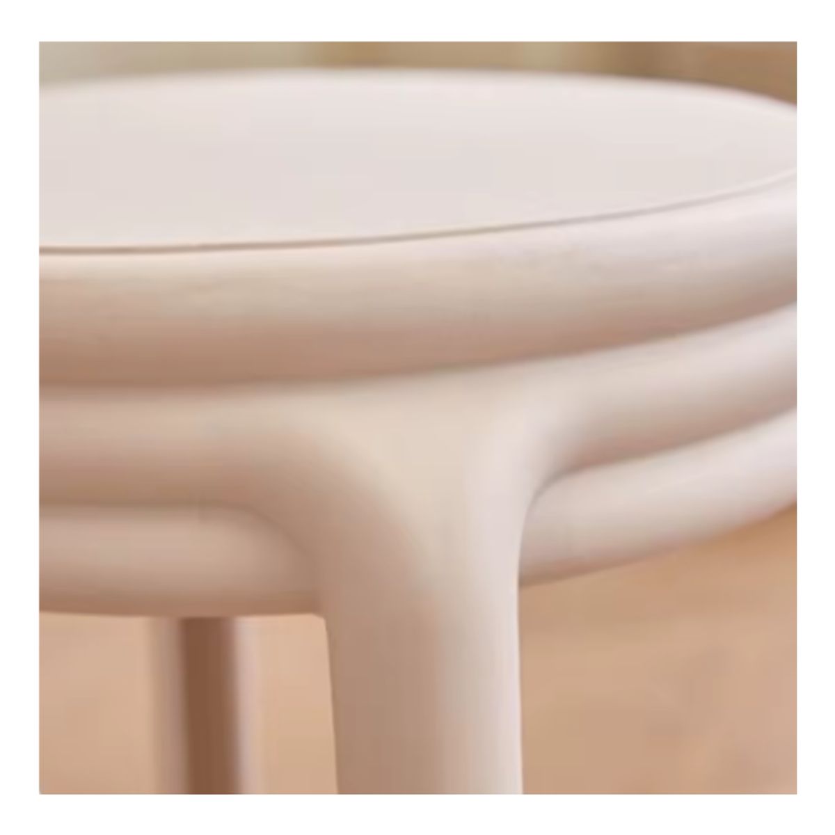 PET MOOD - Banco Acolchado 4 Patas 45 Cm Blanco