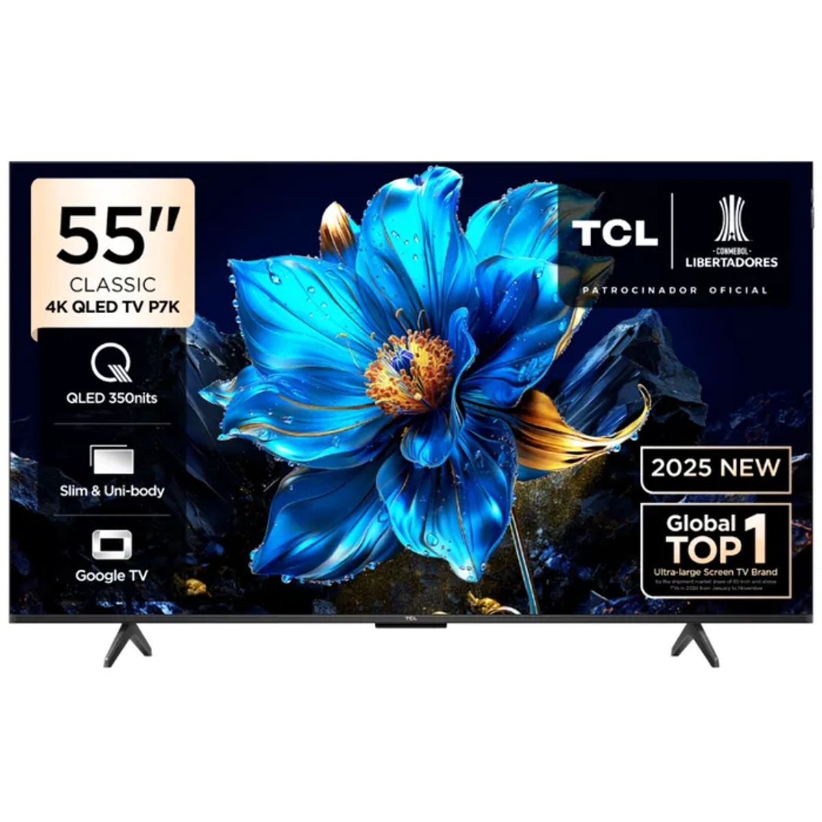 TCL - Televisor Smart UHD 4K 55 pulgadas TCL QLED 55P7K