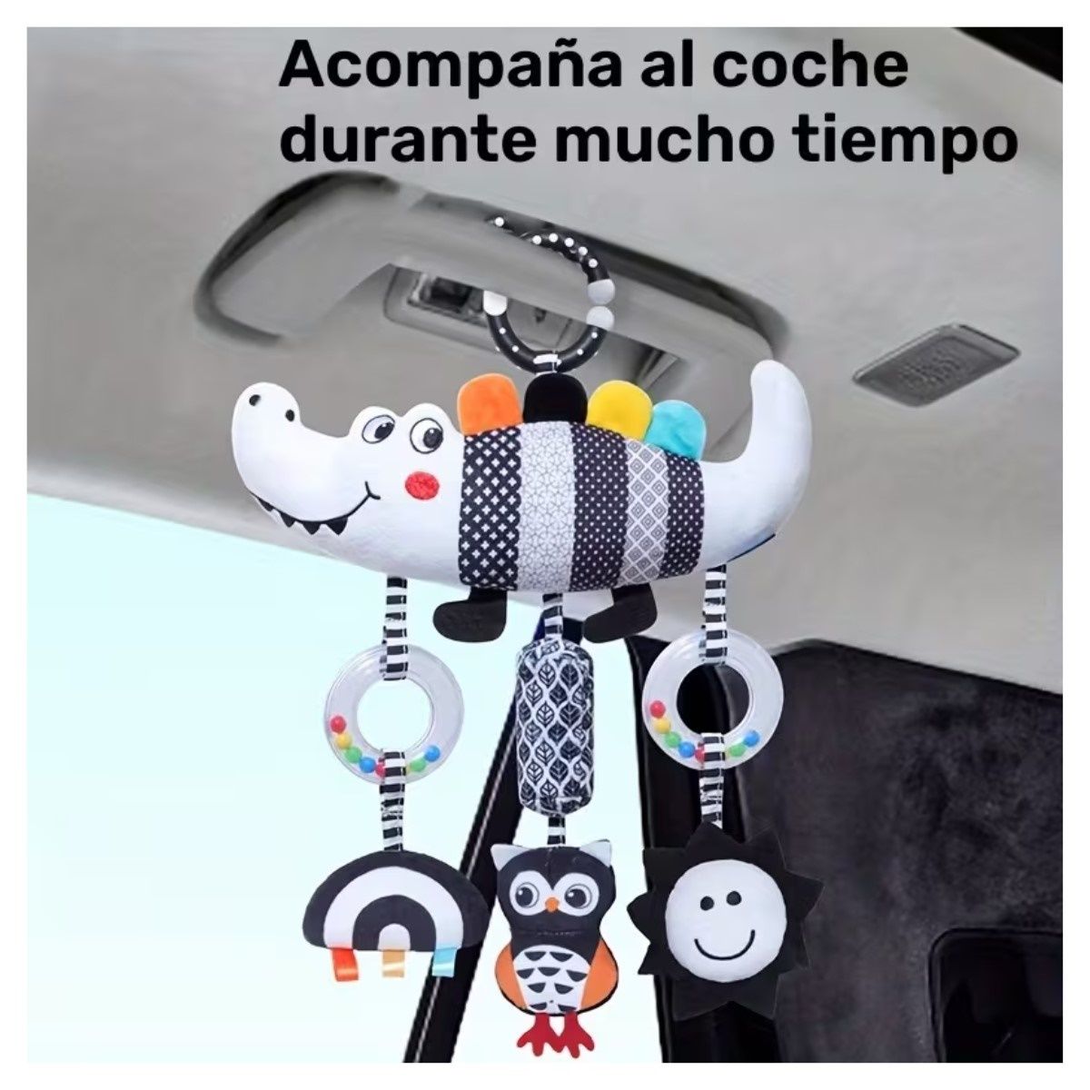 BABY - Sonajero Colgante Didáctico para Cuna Estimulación Temprana