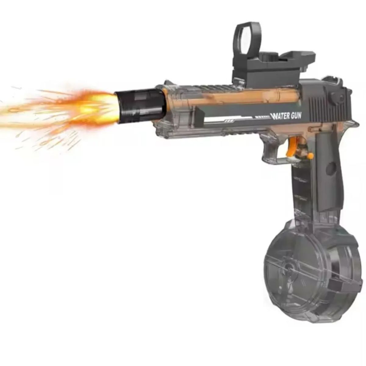 GENERICO - PISTOLA DE AGUA ELECTRICA UZI RGB RECARGABLE