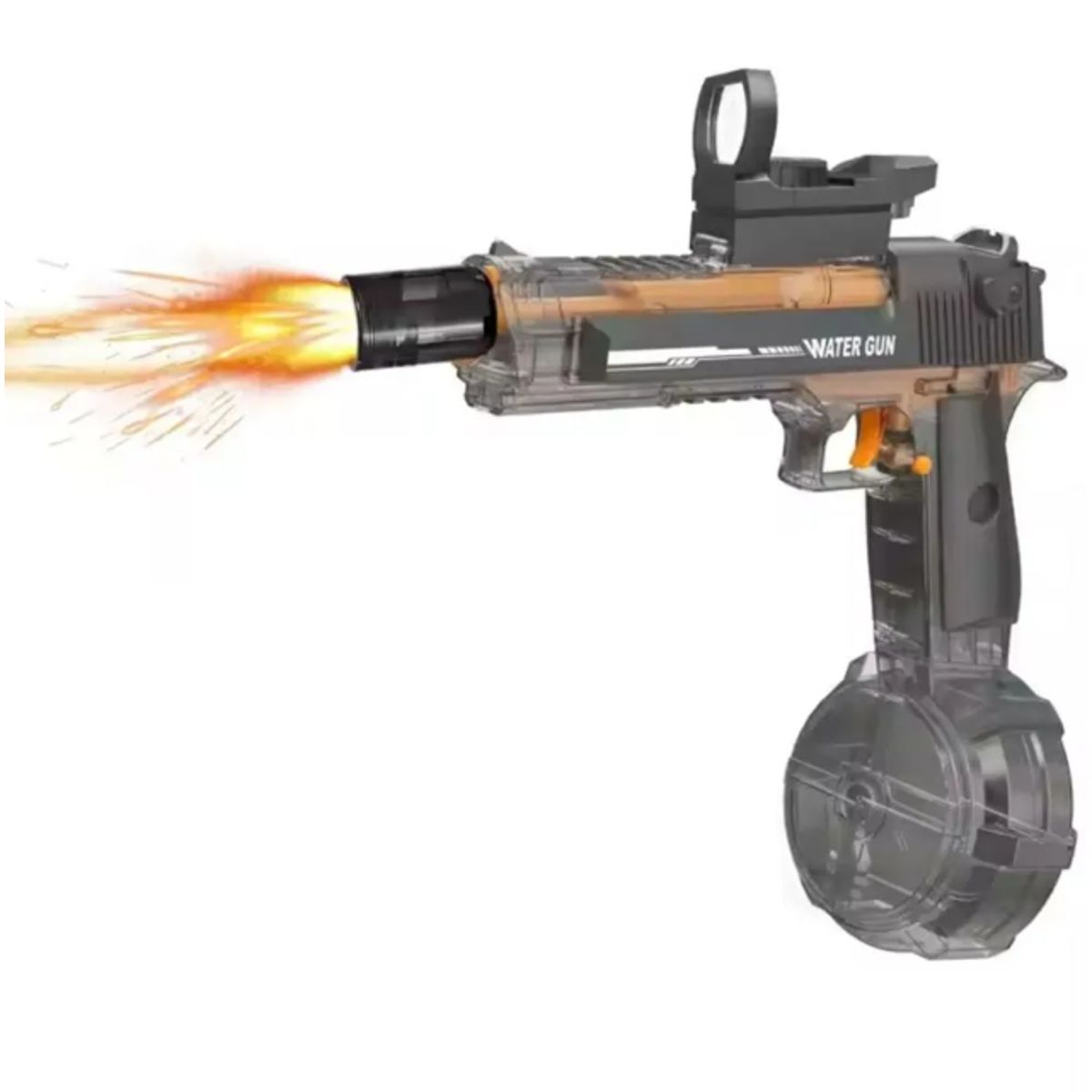 GENERICO - PISTOLA DE AGUA ELECTRICA UZI RGB RECARGABLE