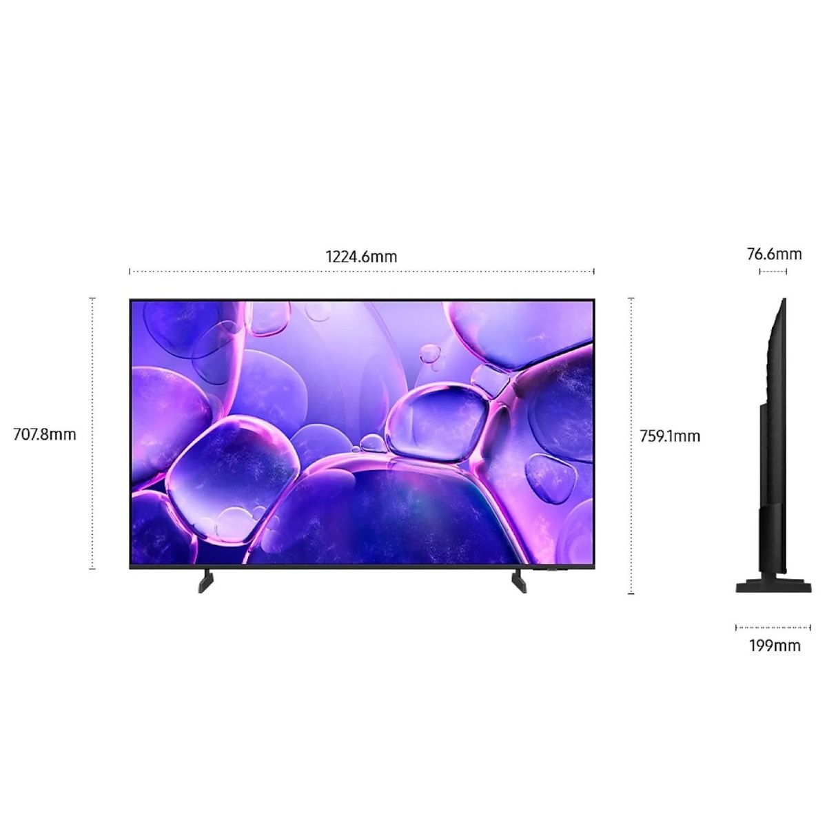 SAMSUNG - Televisor Samsung 55" UN55U8000FGXPE  Smart TV Crystal UHD 4K  2025