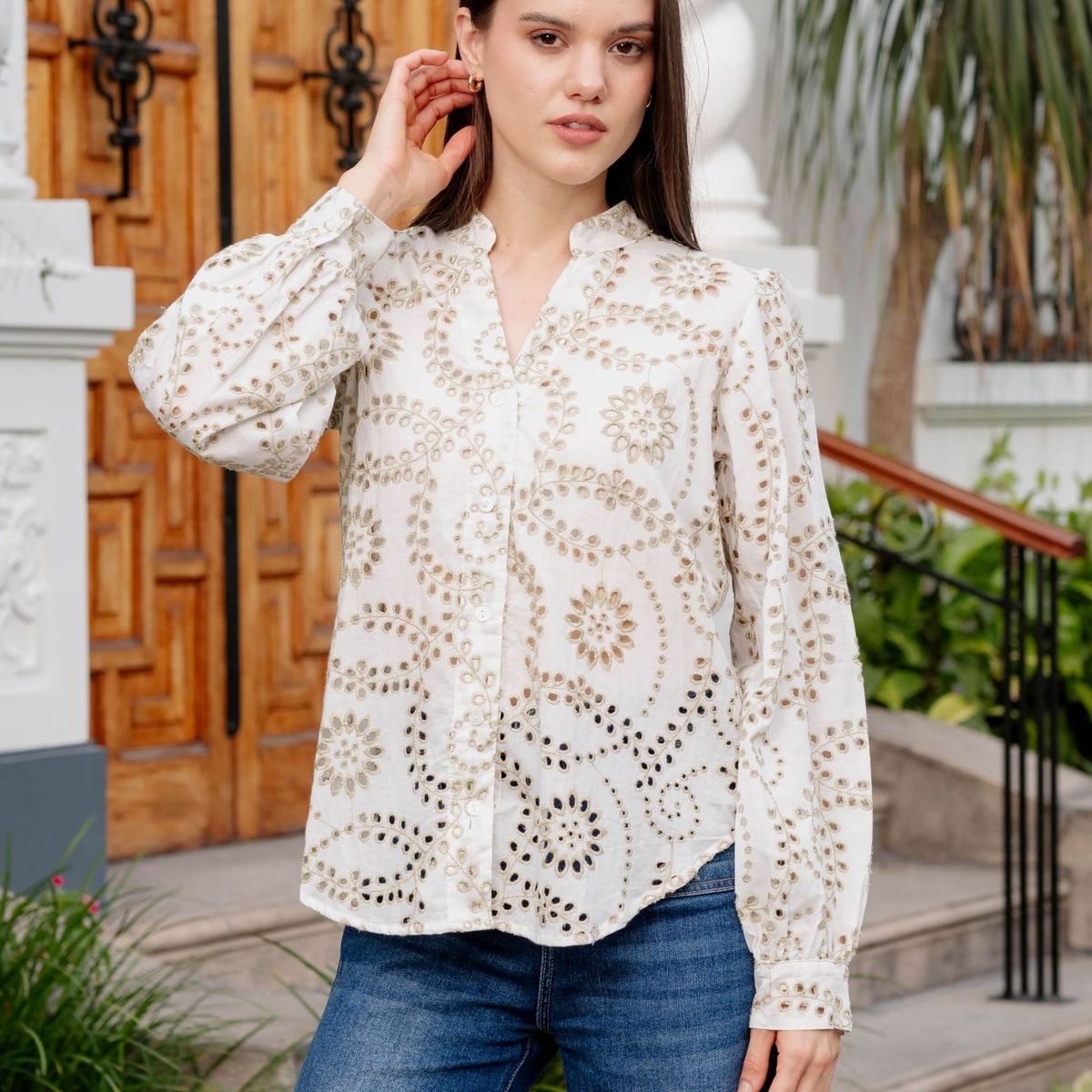 GENERICO - BLUSA CASUAL MUJER ALGODÓN ALMAT