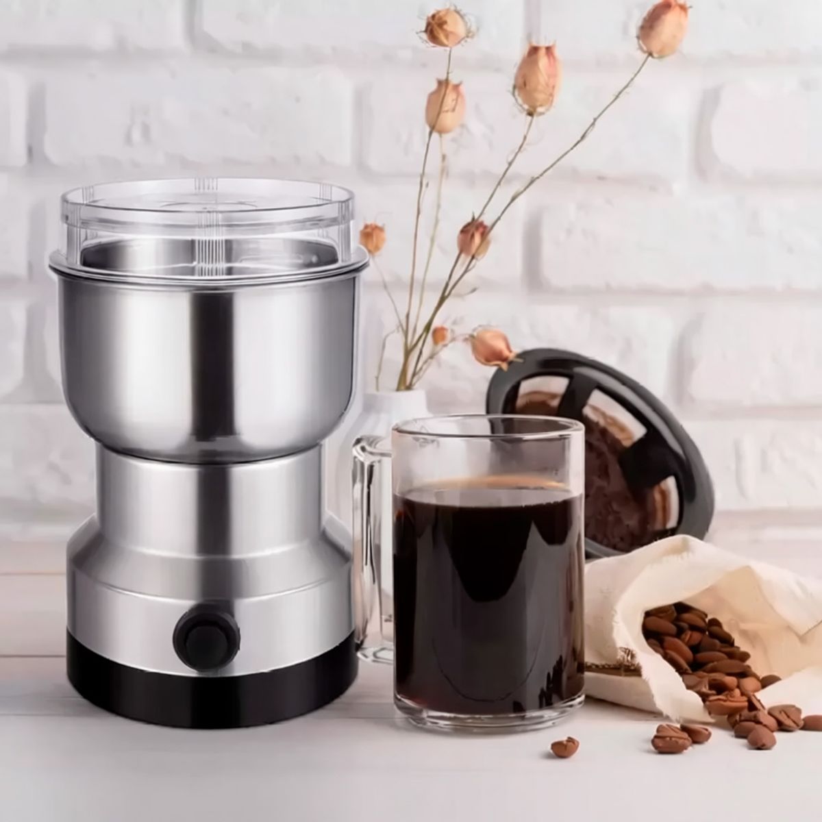 RAFF - Molinillo Eléctrico Raf R.7114 De Café Y Granos 4 Aspas 300w