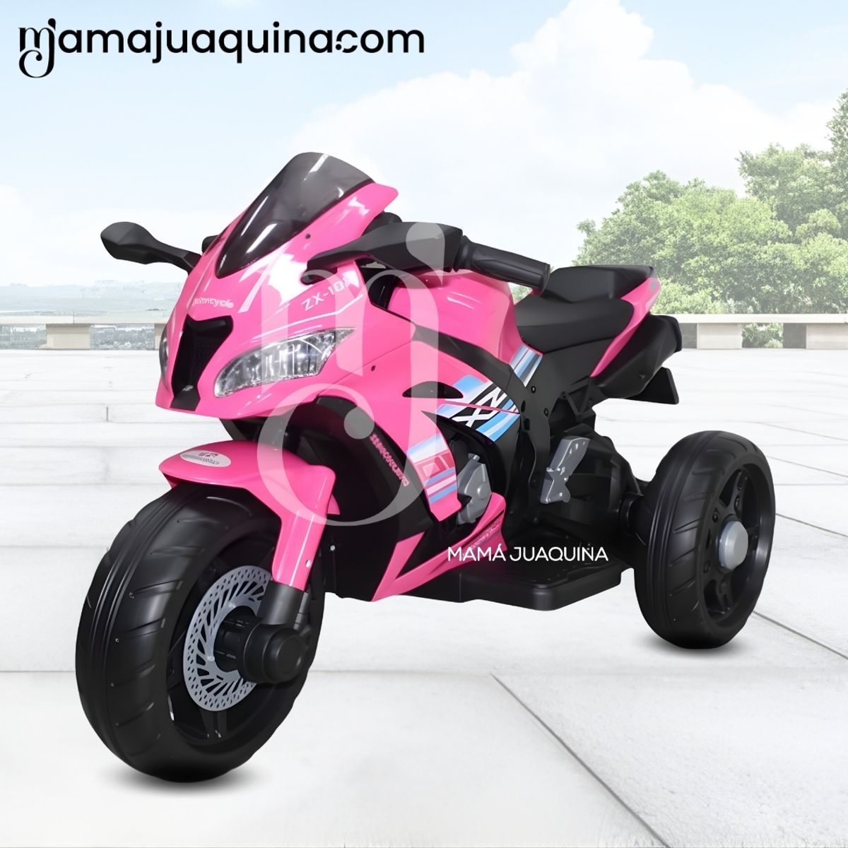 BABY - Trimoto a Batería para Niños «TRI NINJA » de Lujo Pink