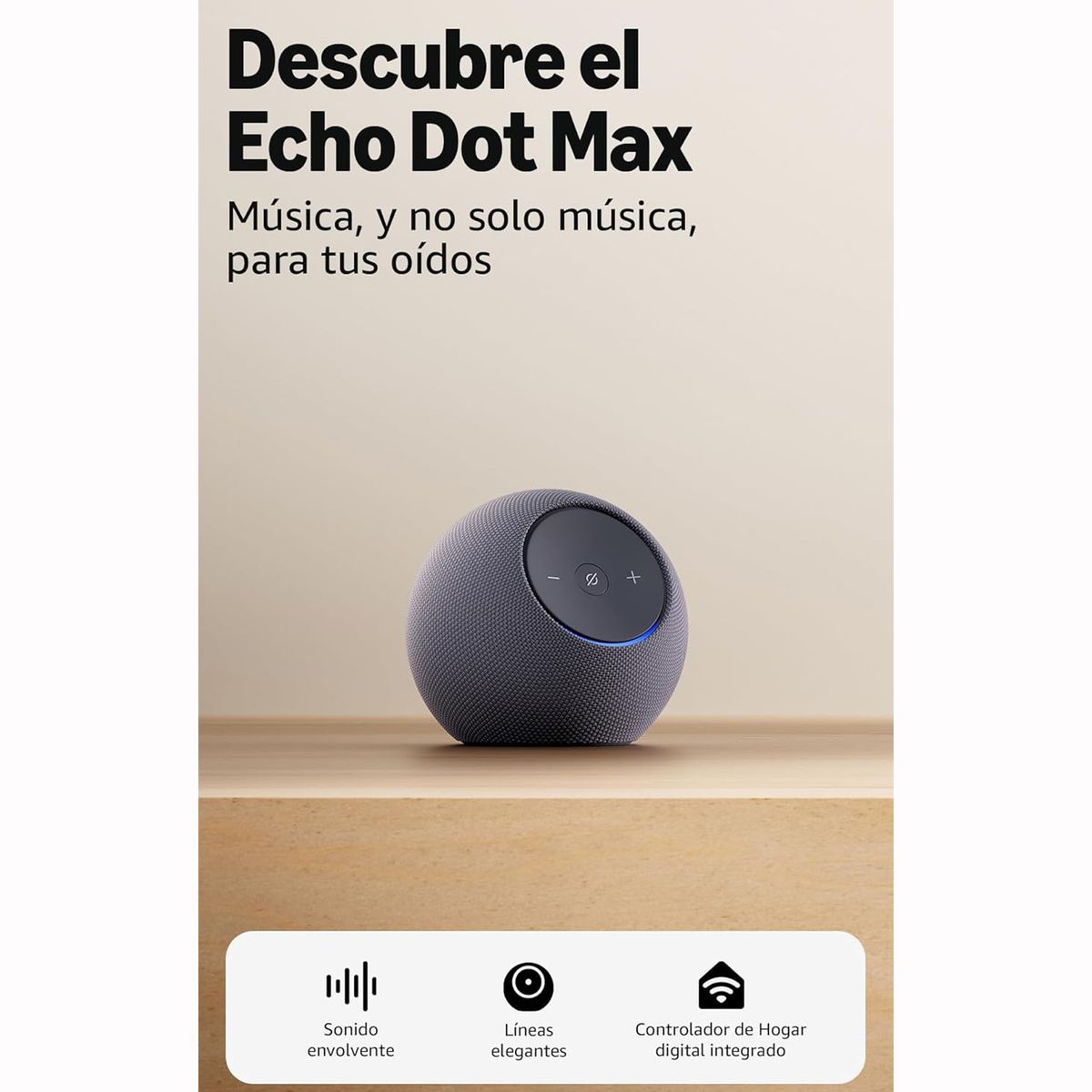 AMAZON - Altavoz Inteligente Amazon Echo Dot Max 2025 - Grafito