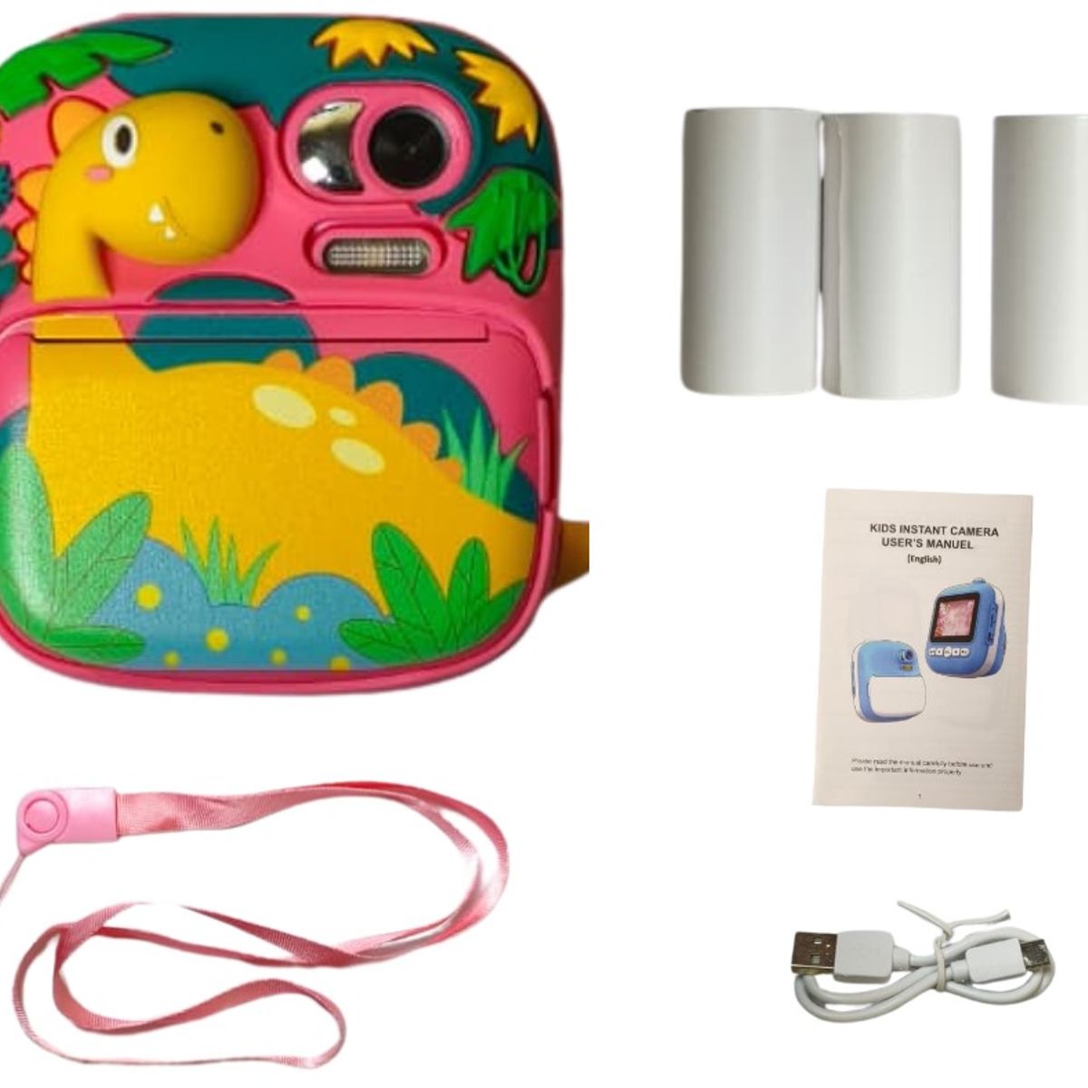 GENERICO - Cámara Fotos Infantil Instantánea 2.4 Pulg HD de 1080P impresión térmica