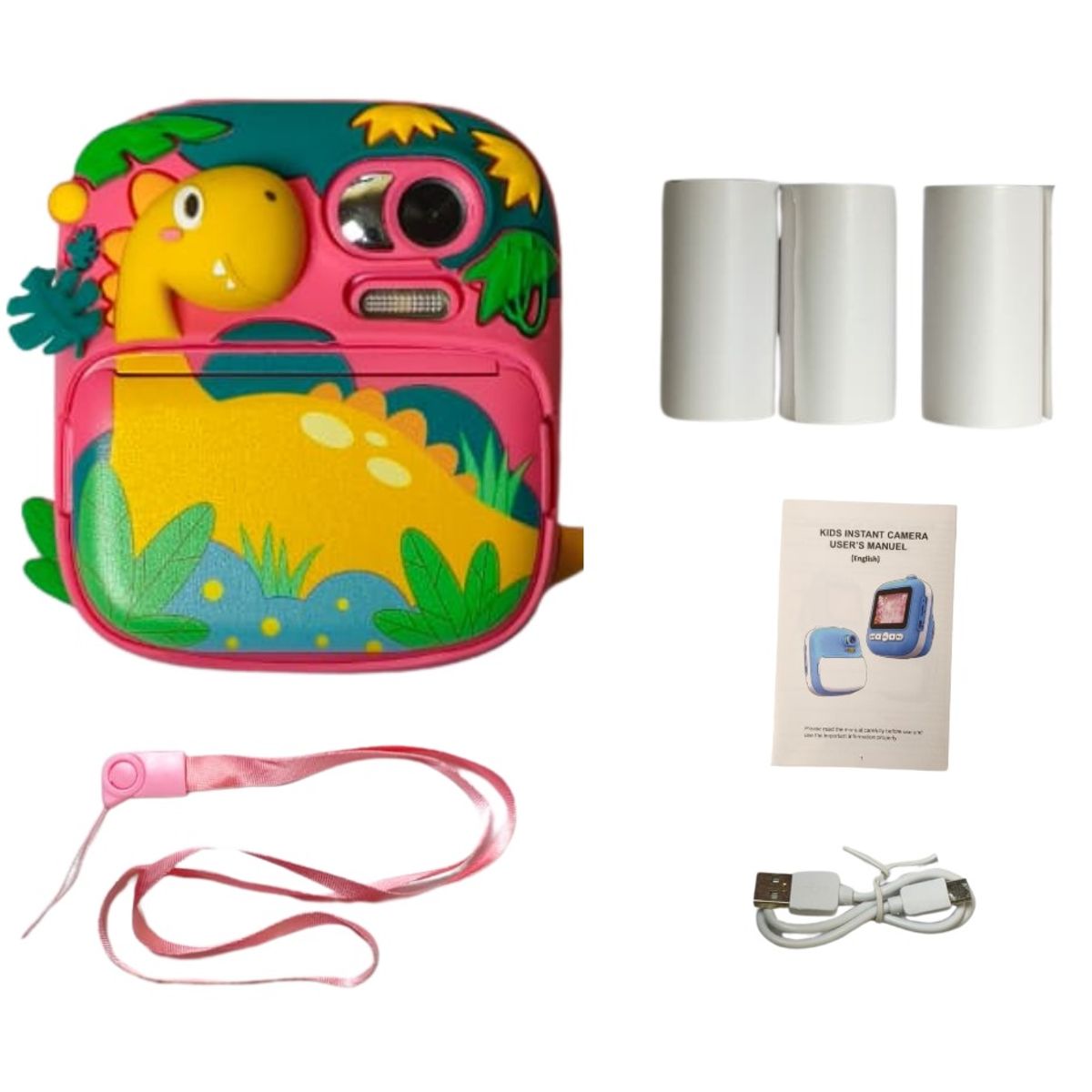 GENERICO - Cámara Fotos Infantil Instantánea 2.4 Pulg HD de 1080P impresión térmica