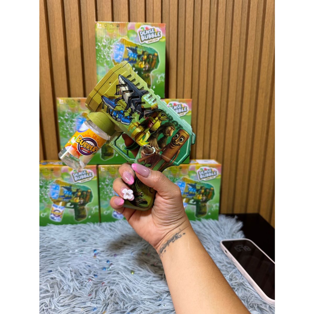 GENERICO - Pistola de Burbujas - Bubble Grafiti Automatica