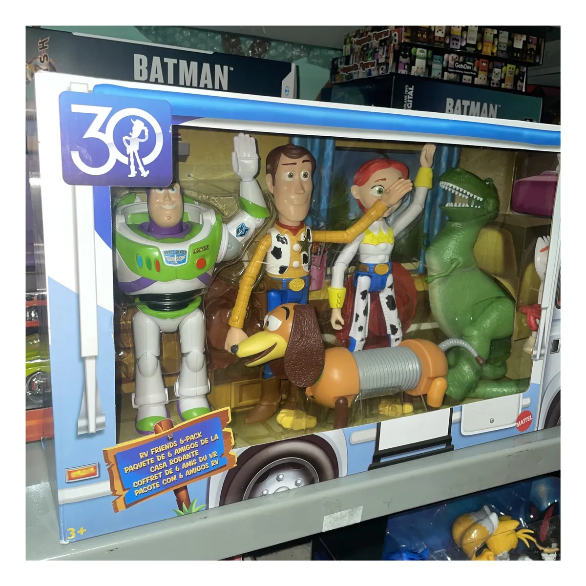 PIXAR - Pack 6 Figuras Toy Story Woody Buzz Rex Slinky Jessie & Forky 18cm