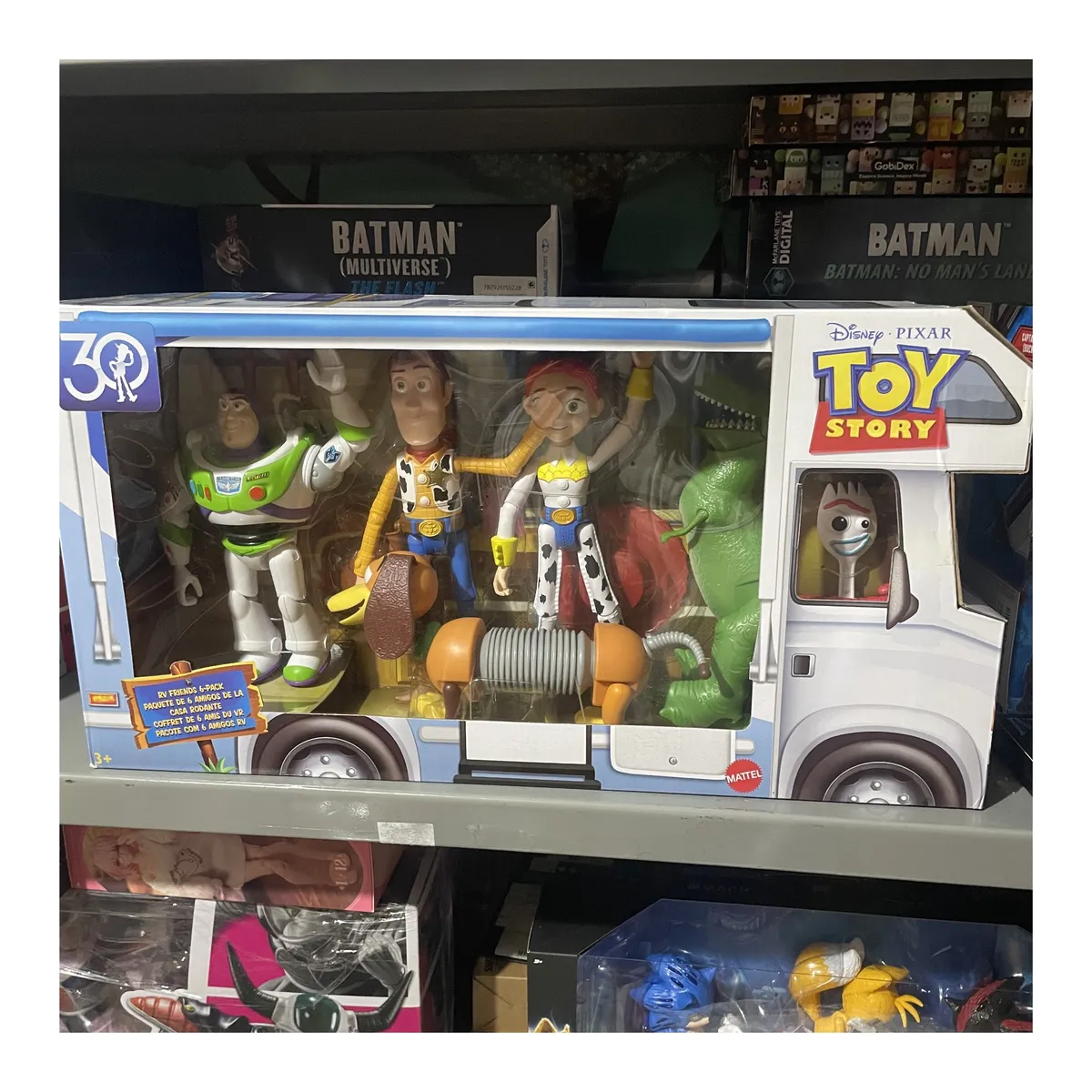 PIXAR - Pack 6 Figuras Toy Story Woody Buzz Rex Slinky Jessie & Forky 18cm