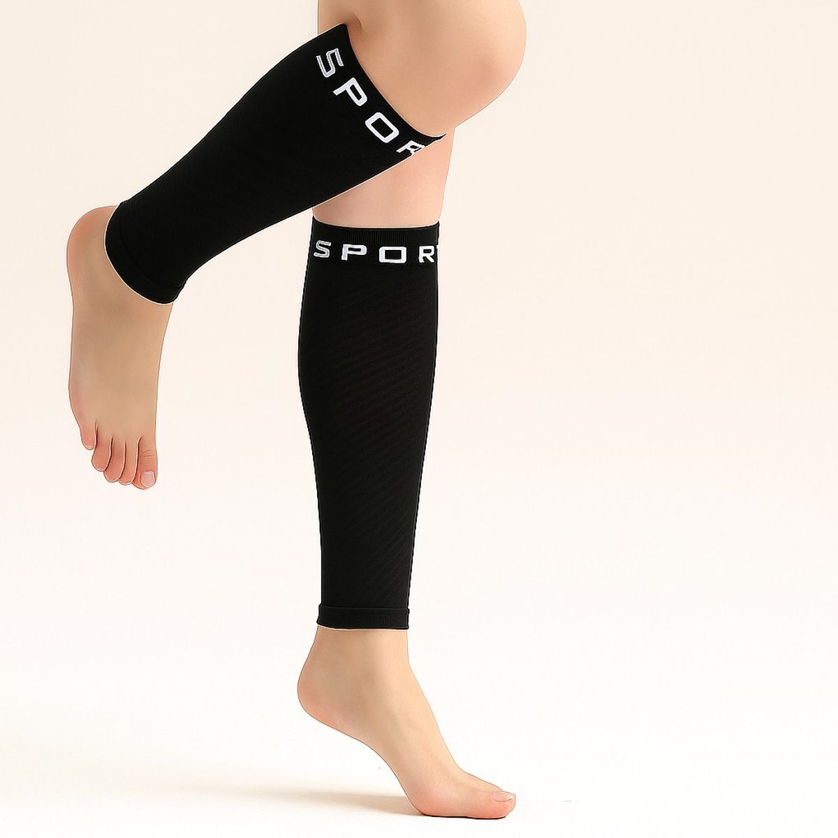 GENERICO - Pack 2 Pares Medias Pantorrilleras Para Deporte Unisex SM