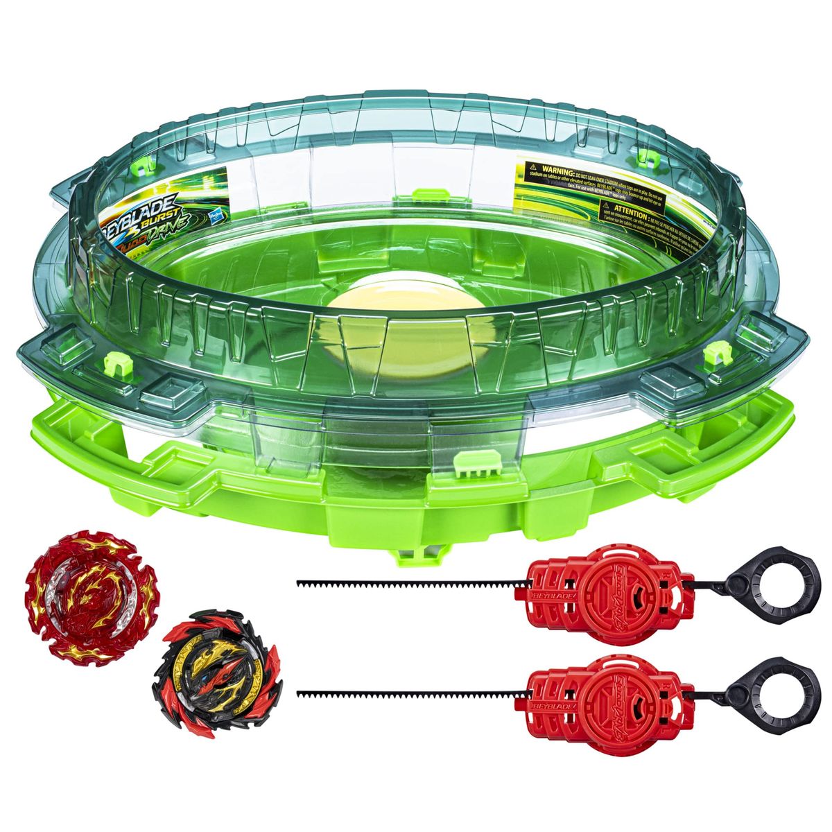 TAKARA TOMY - SET ESTADIO BEYBLADE QUADDRIVE INTERSTELLAR DROP 2 PISOS