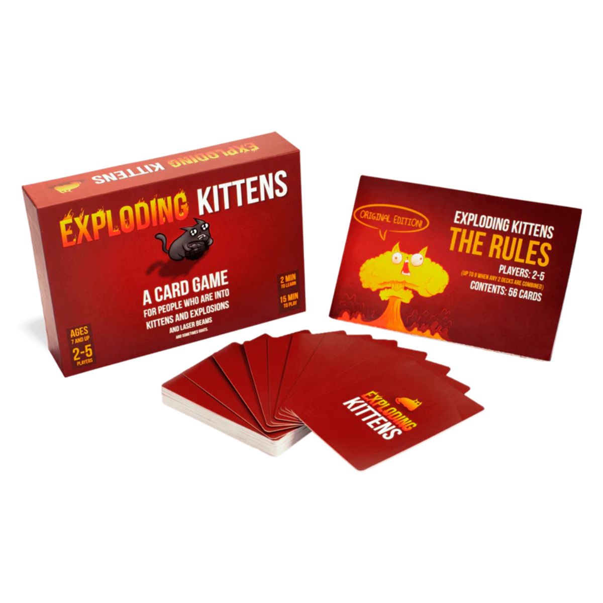 EXPLODING KITTENS - Exploding Kittens + Barking Kittens Juego de Mesa Gatito Explosivo edición original