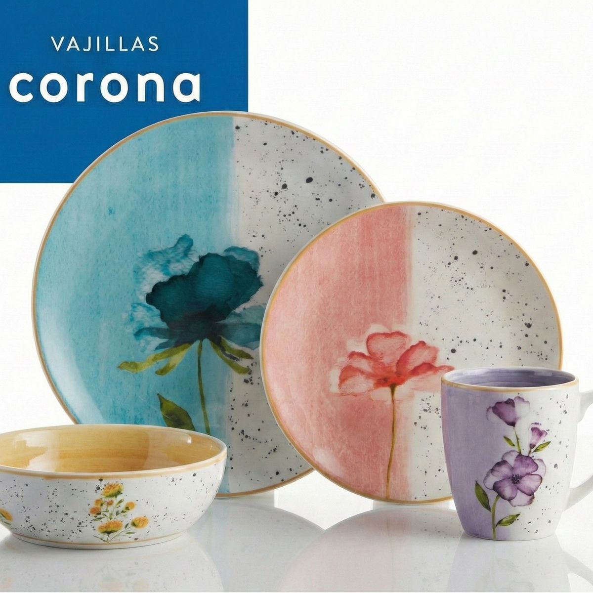 CORONA - Vajilla Corona Armonía  16 Piezas