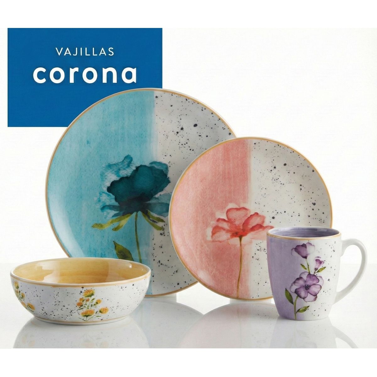 CORONA - Vajilla Corona Armonía  16 Piezas