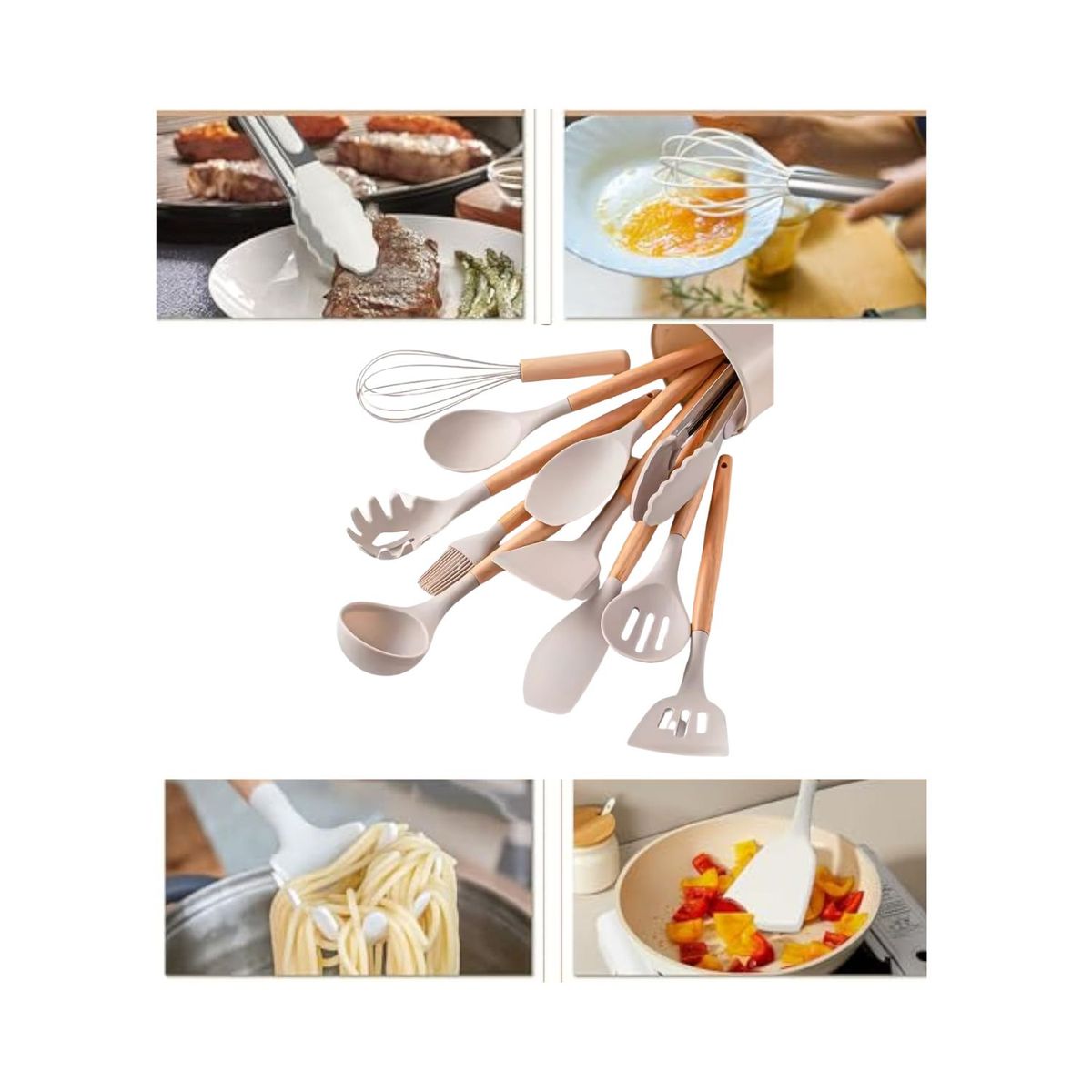 ROSH - Set De Cucharones De Silicona De 28 Piezas