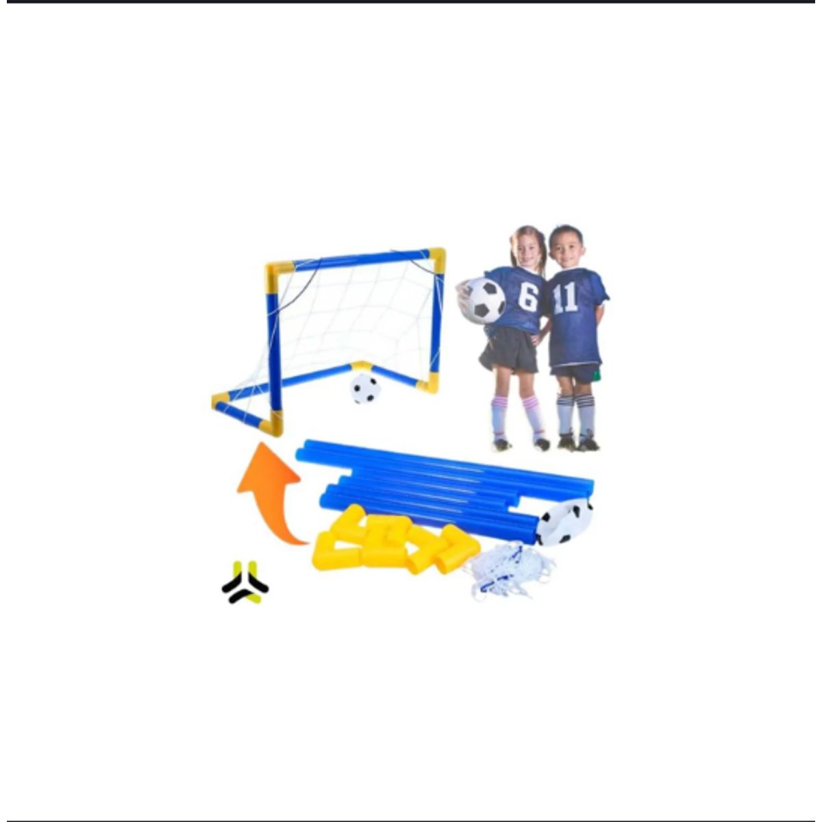 GENERICO - Arco De Futbol Para Niños Armable Resistente Pelota