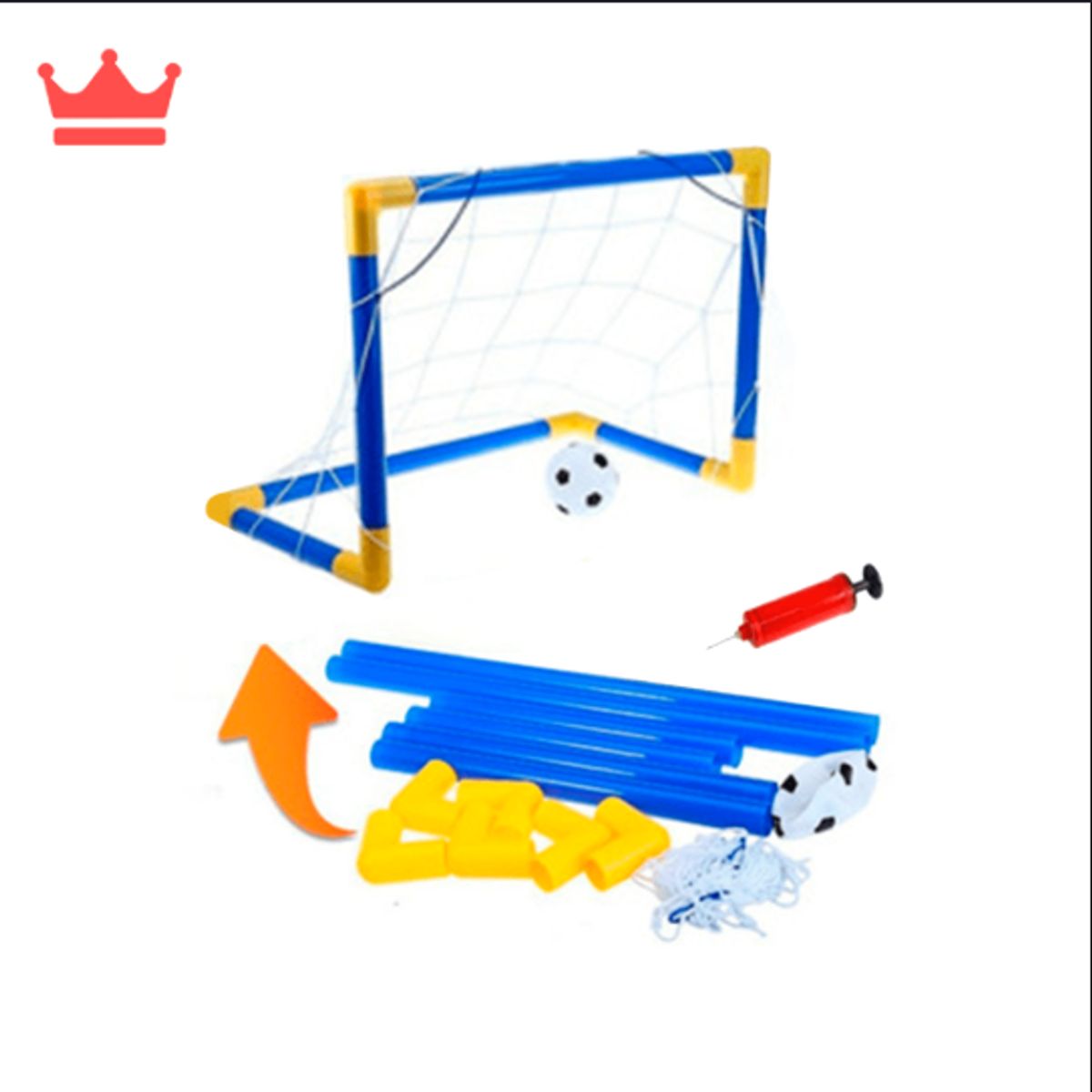 GENERICO - Arco De Futbol Para Niños Armable Resistente Pelota