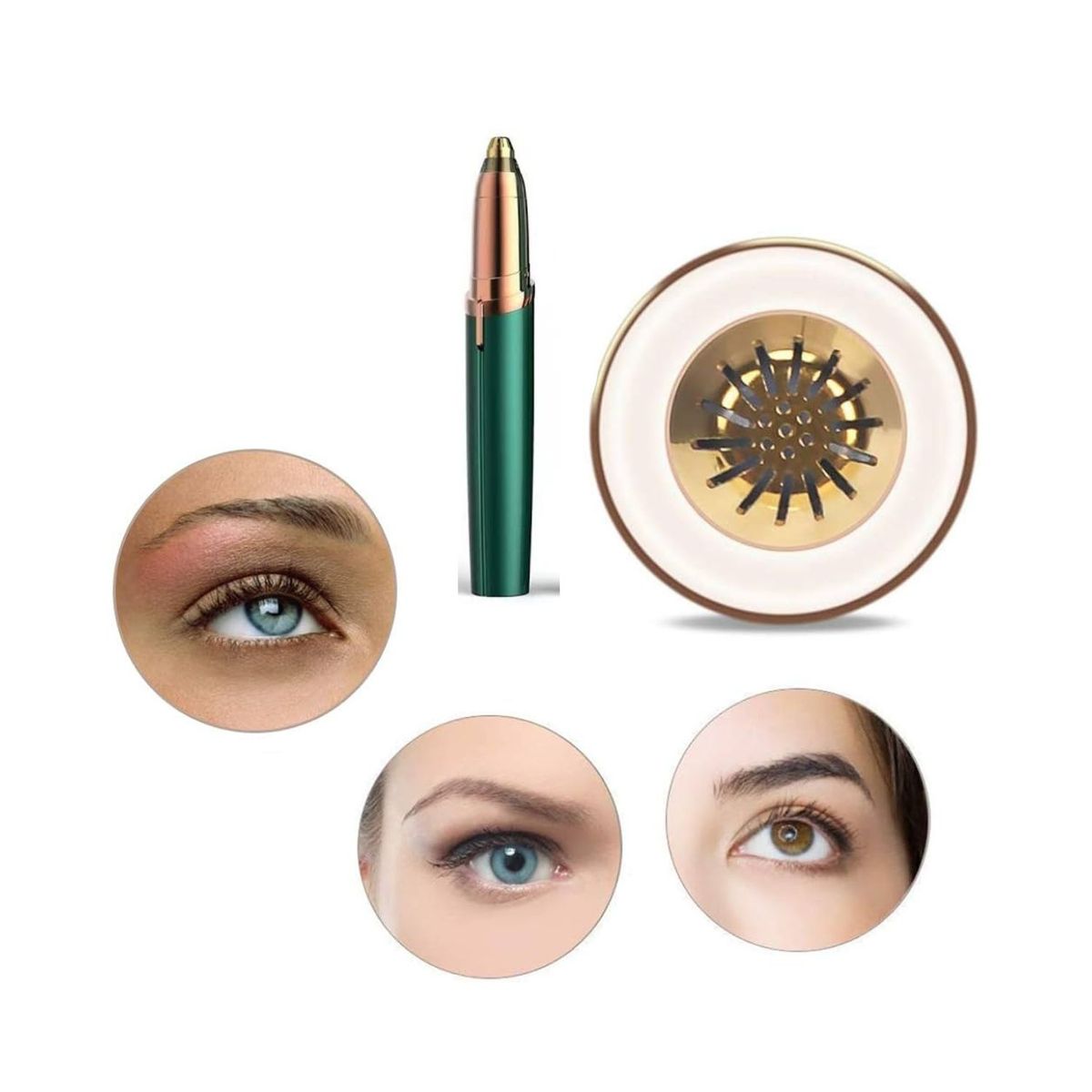 OEM - Depilador De Cejas Recargable Color Verde