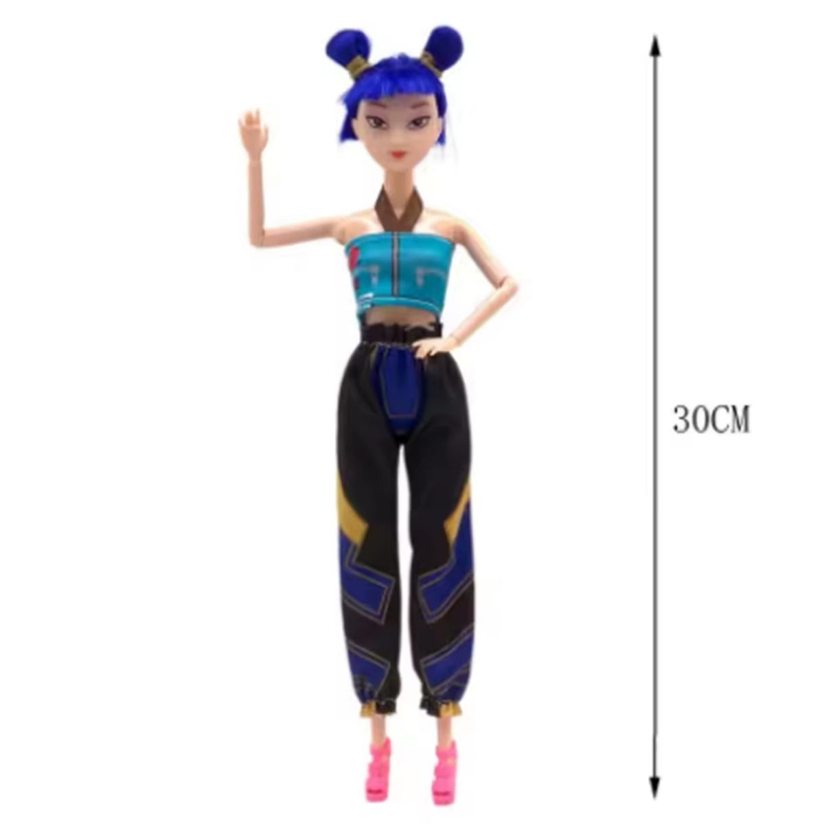 GENERICO - Muñeca k-Pop ZOEY musical Huntrix Articulable 30 cm